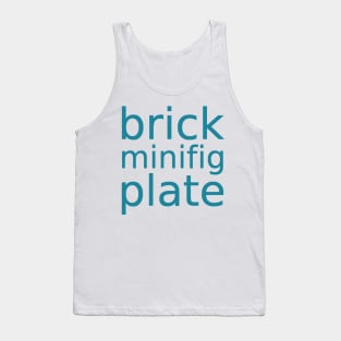 brick minifig plate Tank Top